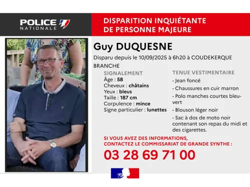 Disparition inquiétante à Coudekerque