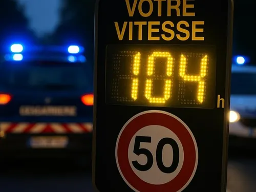 Un très (trèèès) gros excès de vitesse à Merville