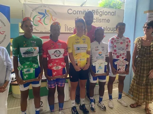 Bérénice Paul  grande gagnante du Tour féminin de Guadeloupe 