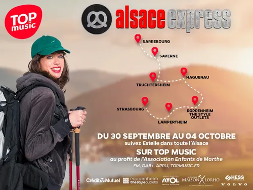 Le parcours d'Estelle pendant l'Alsace Express