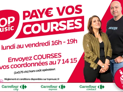 Gagnez vos courses avec Top Music !