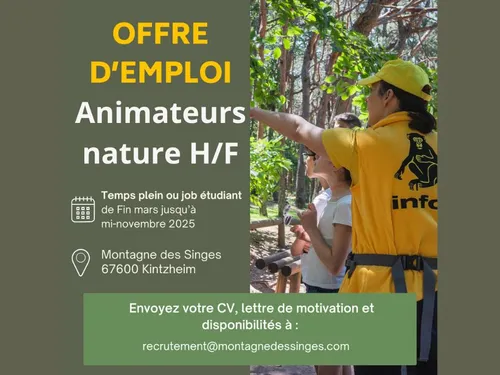 ANIMATEUR NATURE (F/H) [Temps plein ou job étudiant]