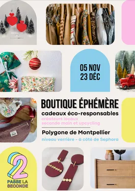 BOUTIQUE ÉPHÉMÈRE CADEAUX ÉCO-RESPONSABLES