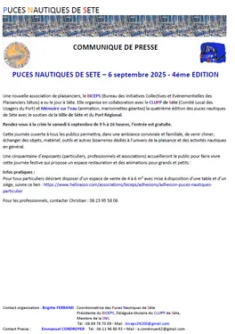 Puces Nautiques Sète 2025