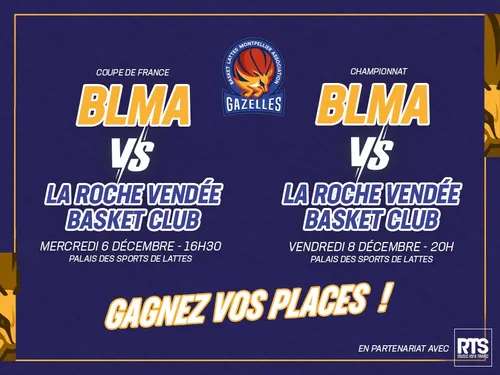 BLMA - La Roche Vendée Basket Club championnat + coupe de france