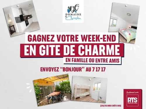 Gagnez votre week-end en gîte de charme au Domaine Christin