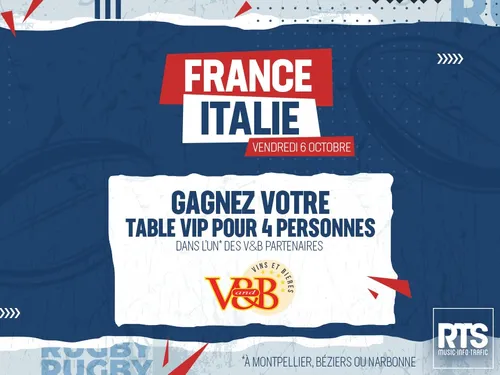 Gagnez votre table VIP dans le V and B de votre choix (4ème match)