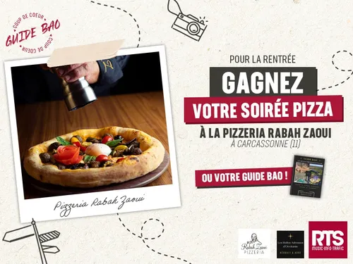 Gagnez votre guide BAO ou votre bon de 50€ à la pizzéria Rabah Zaoui