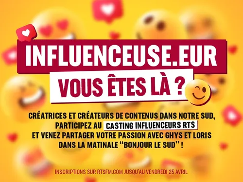 Vous êtes influenceurs ? Inscrivez-vous ici