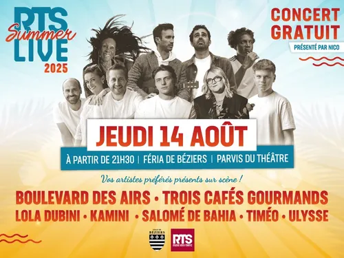 RTS Summer Live 2025 à la féria de Béziers