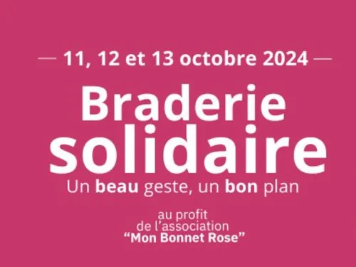 Braderie Solidaire à la Maillerie pour Octobre Rose