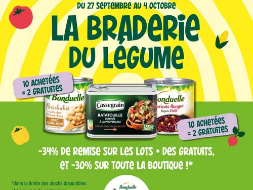 Nouvelle braderie du légume chez Bonduelle