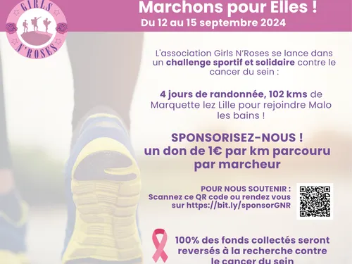 Une marche de 4 jours pour Octobre rose  dans le Nord 