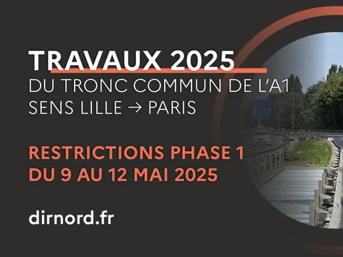 Des travaux de nuit ce week-end sur l'A1/A22