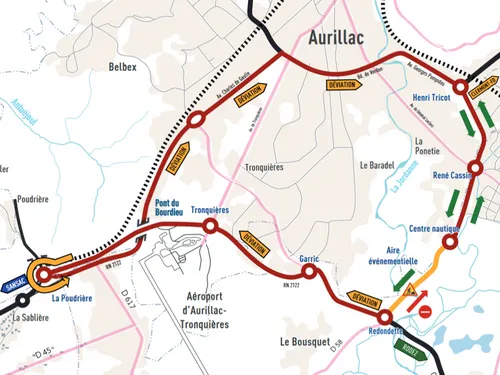 RN 122 : comment circuler à Aurillac avec les travaux de Redondette ?