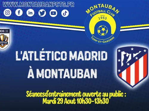 L’Atletico Madrid à Montauban pour préparer l’Amos Women French Cup