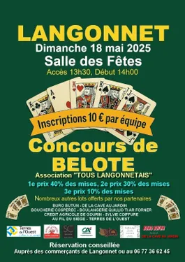 Concours de Belote à Langonnet