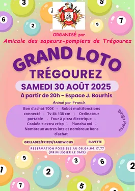 Grand Loto des Sapeurs Pompiers de Trégourez