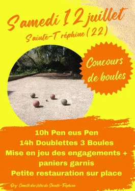 Concours de boules à Sainte-Tréphine