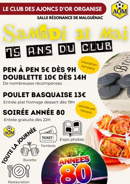 75 ans du club de foot des Ajoncs d'or de Malguénac 