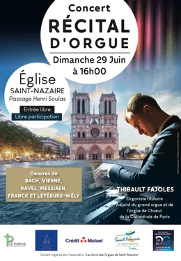 Récital d’orgue par Thibault Fajoles 