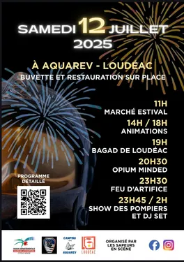 Bal des pompiers et fête nationale à Loudéac