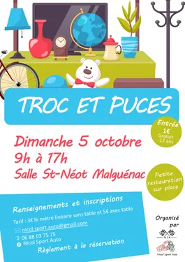 Troc et puces à Malguénac 