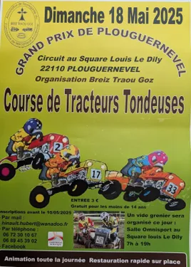 Course de Tracteurs Tondeuses à Plouguernével
