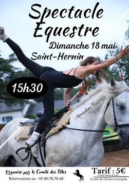 Spectacle équestre et fête des voisins de clochers à Saint-Hernin