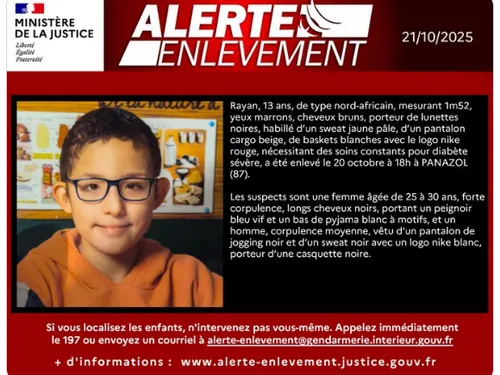 Enlèvement de Rayan, 13 ans : l’adolescent retrouvé sain et sauf en...