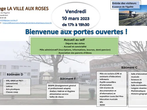 Portes ouvertes au Collège de La Ville Aux Roses à Châteaubriant