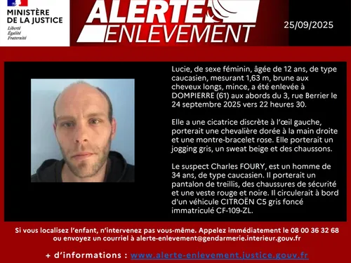 Alerte enlèvement dans l’Orne : la disparition inquiétante de...