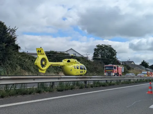 Grave accident sur la N171 : deux hommes évacués en urgence absolue