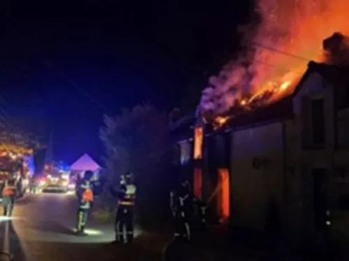 Herbignac : une maison ravagée par un incendie et un homme de 40...