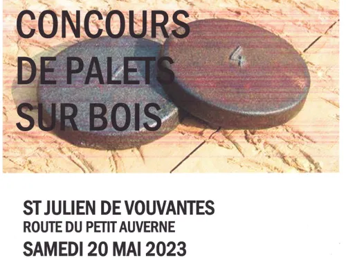 Concours de palets sur bois