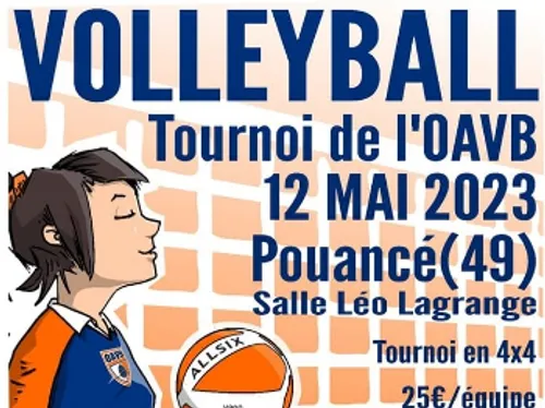 Tournoi  de Volley-Ball à Pouancé, près de Châteaubriant