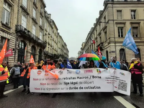 Retraites : 18 000 manifestants à Bordeaux selon la CGT
