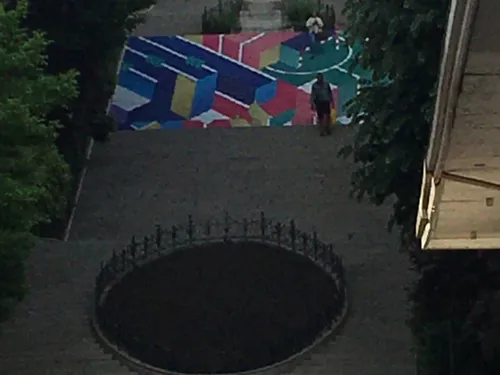 Blois : les escaliers Denis-Papin à l'heure olympique