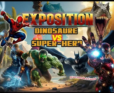 Exposition dinosaures vs super héros 