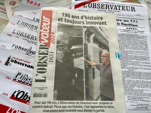 Le journal L'Observateur de l'Avesnois fête ses 190 ans