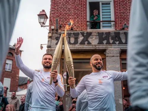 Avesnes-sur-Helpe s'est parée de son habit olympique !