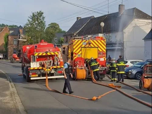 Gommegnies - Un incendie en centre-ville