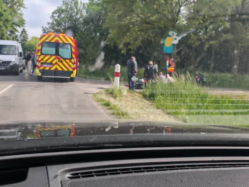 Jeumont - Accident impliquant une moto et une voiture