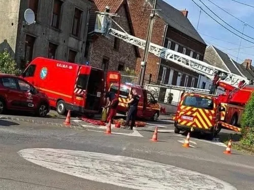 Bachant - Un homme glisse et se retrouve en mauvaise posture