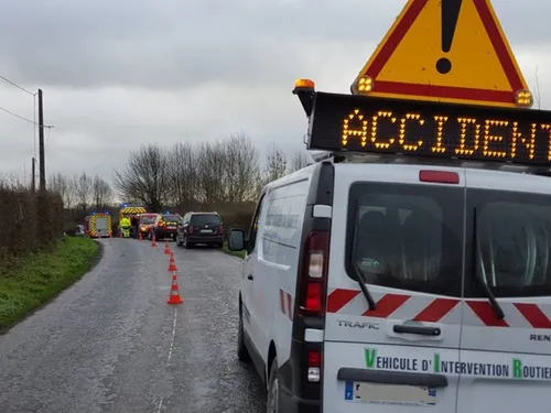 Maubeuge : 7 blessés dans une collision entre 2 voitures