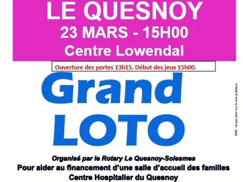 Le Quesnoy : un loto solidaire du Rotary-club samedi à 15h au...