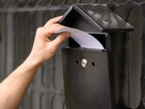 Feuille blanche dans votre boite à lettre : soyez vigilant !