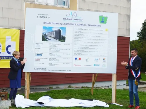 Fourmies : lancement hier des travaux de rénovation de la résidence...