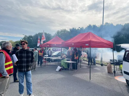 Un barbecue à Maubeuge pour la mobilisation CGT