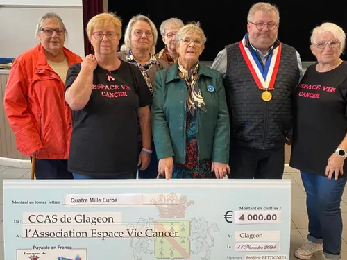 Glageon : 4000 € pour Espace Vie Cancer